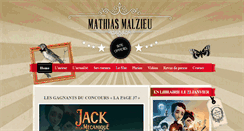 Desktop Screenshot of mathias-malzieu.fr