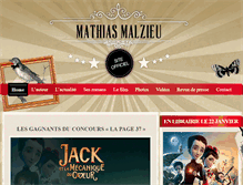 Tablet Screenshot of mathias-malzieu.fr